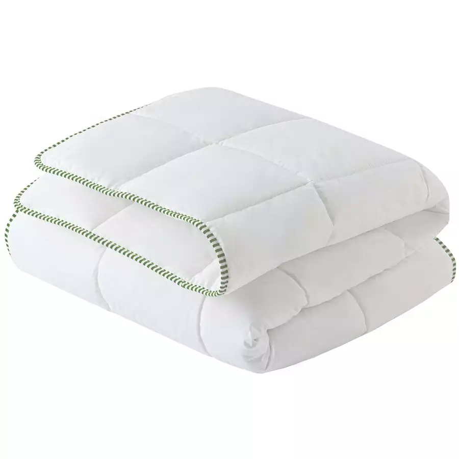 hibboux® Kopfkissen & Bettdecke Greeny Bamboo Set Multicolor