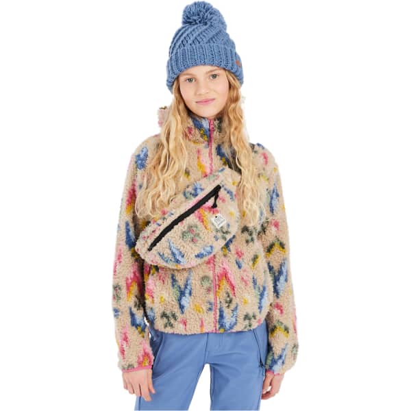 Veste polaire PROTEST PRTSUUS JR FULLZIPTOP KITOFFWHITE