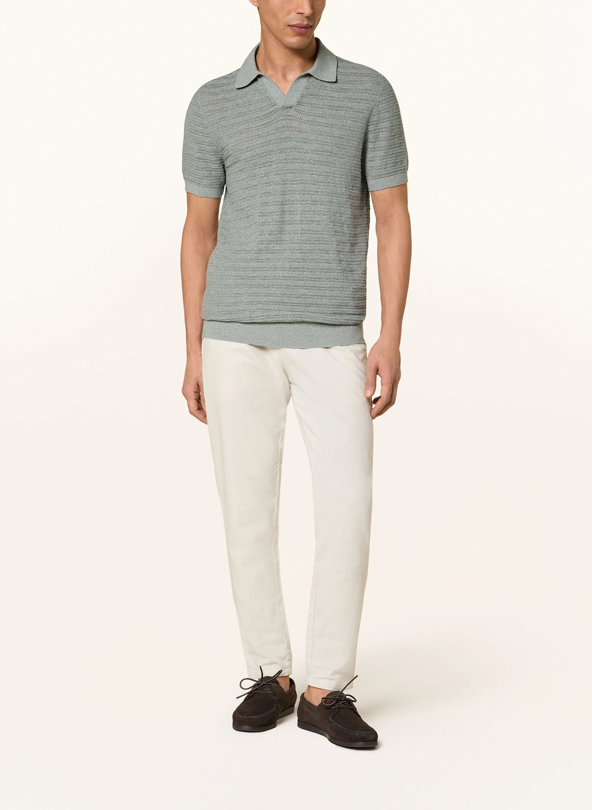 PROFUOMO Strick-Poloshirt Regular Fit