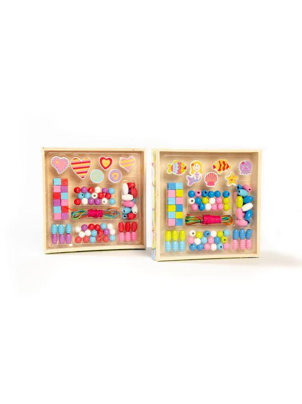 COFFRET PERLES EN BOIS
