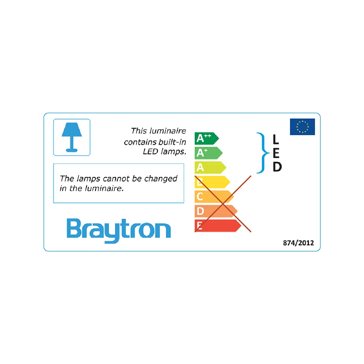 Braytron Spot LED extra plat 3W - 4000K