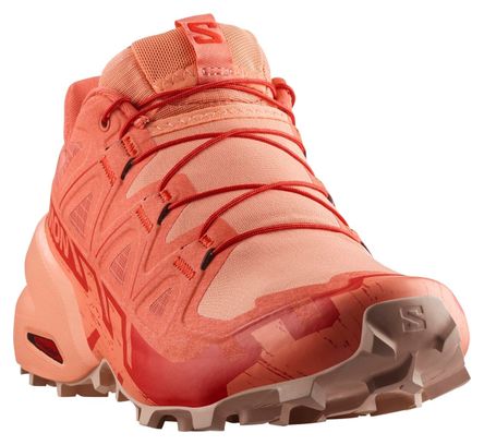 Chaussures Trail Salomon Speedcross 6 Corail Femme