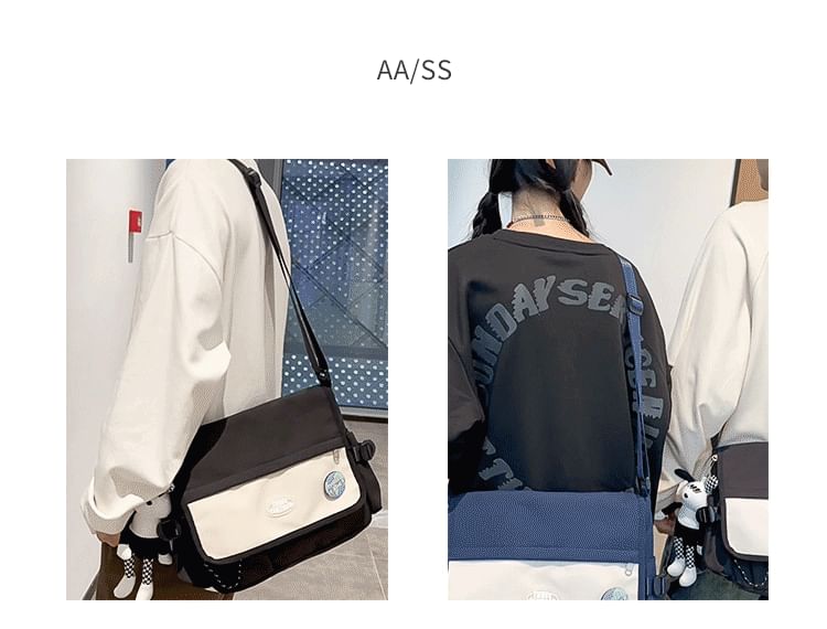 EAVALURE - Messengerbag met letterflap