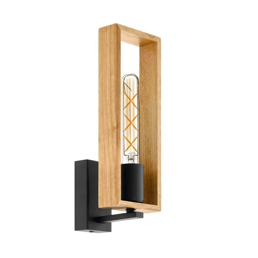 VEGGLAMPE EGLO LITTLETON/TRE E27 U/LEDNINGSET SORT