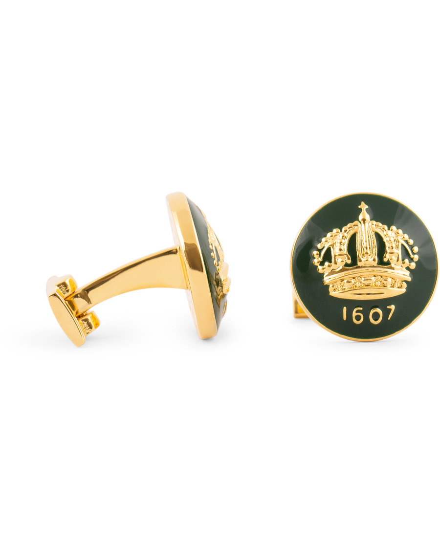Skultuna The Crown Cufflinks Green