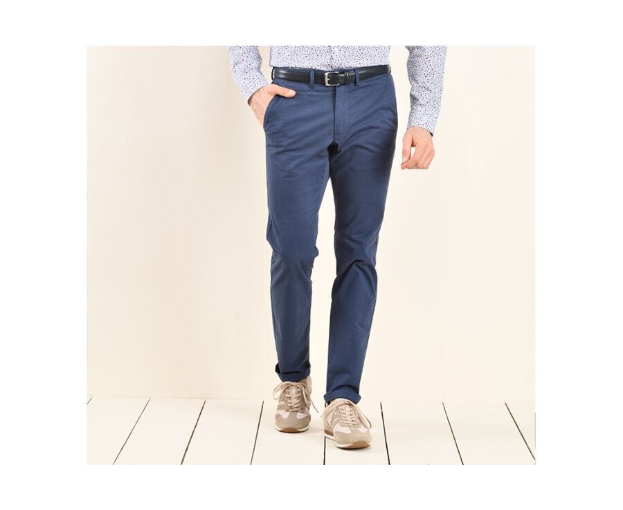 Pantalon chino homme Navy Denim - KYRK