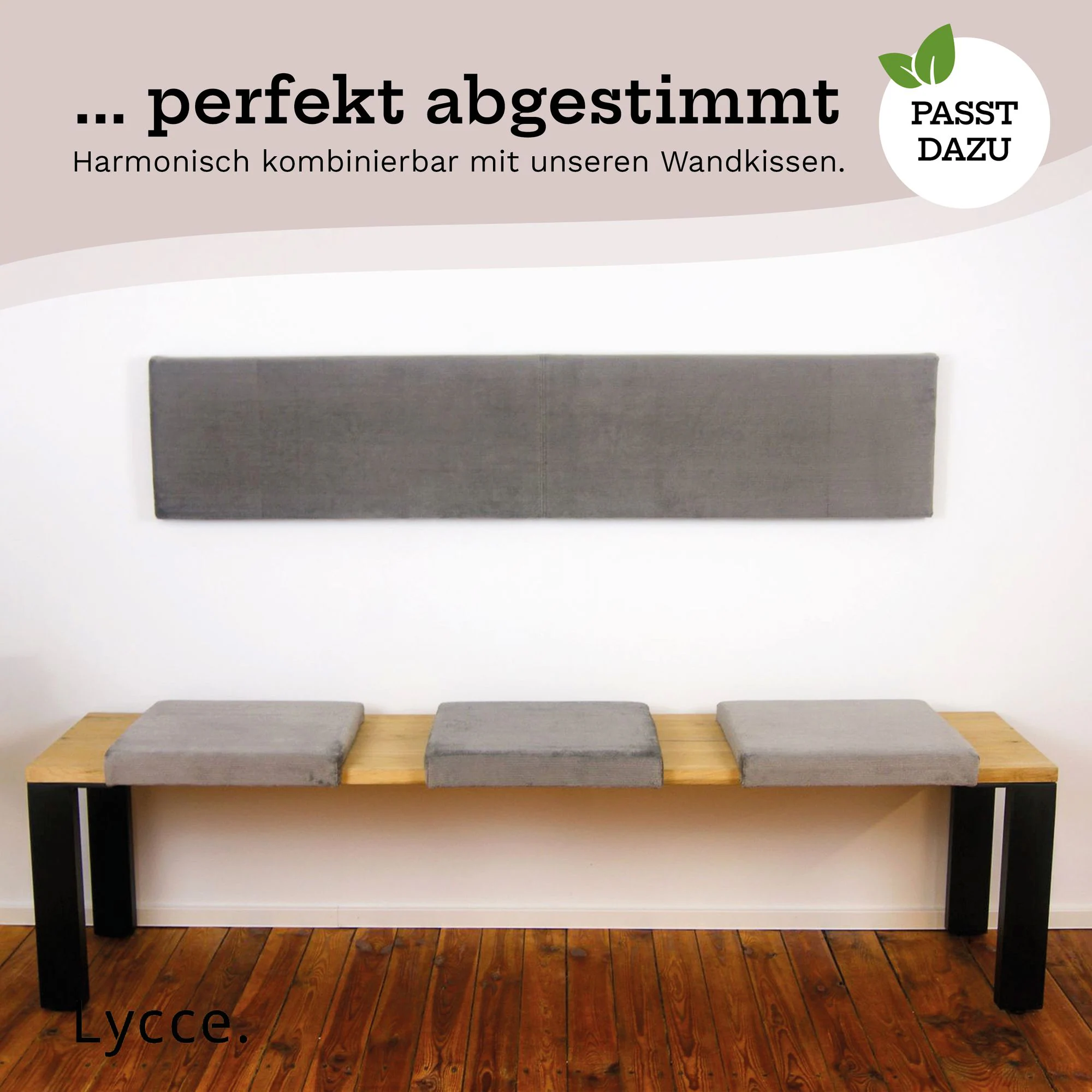 Lycce Klemmkissen / Sitzkissen Samt SORRISO mit 1 Leiste