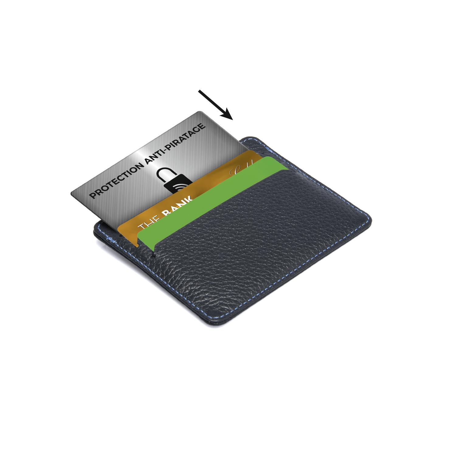 CARTE ANTI PIRATAGE RFID METALLIQUE