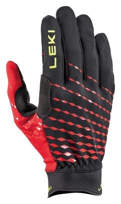 Gants de Trail Leki Ultra Trail Breeze Noir/Rouge