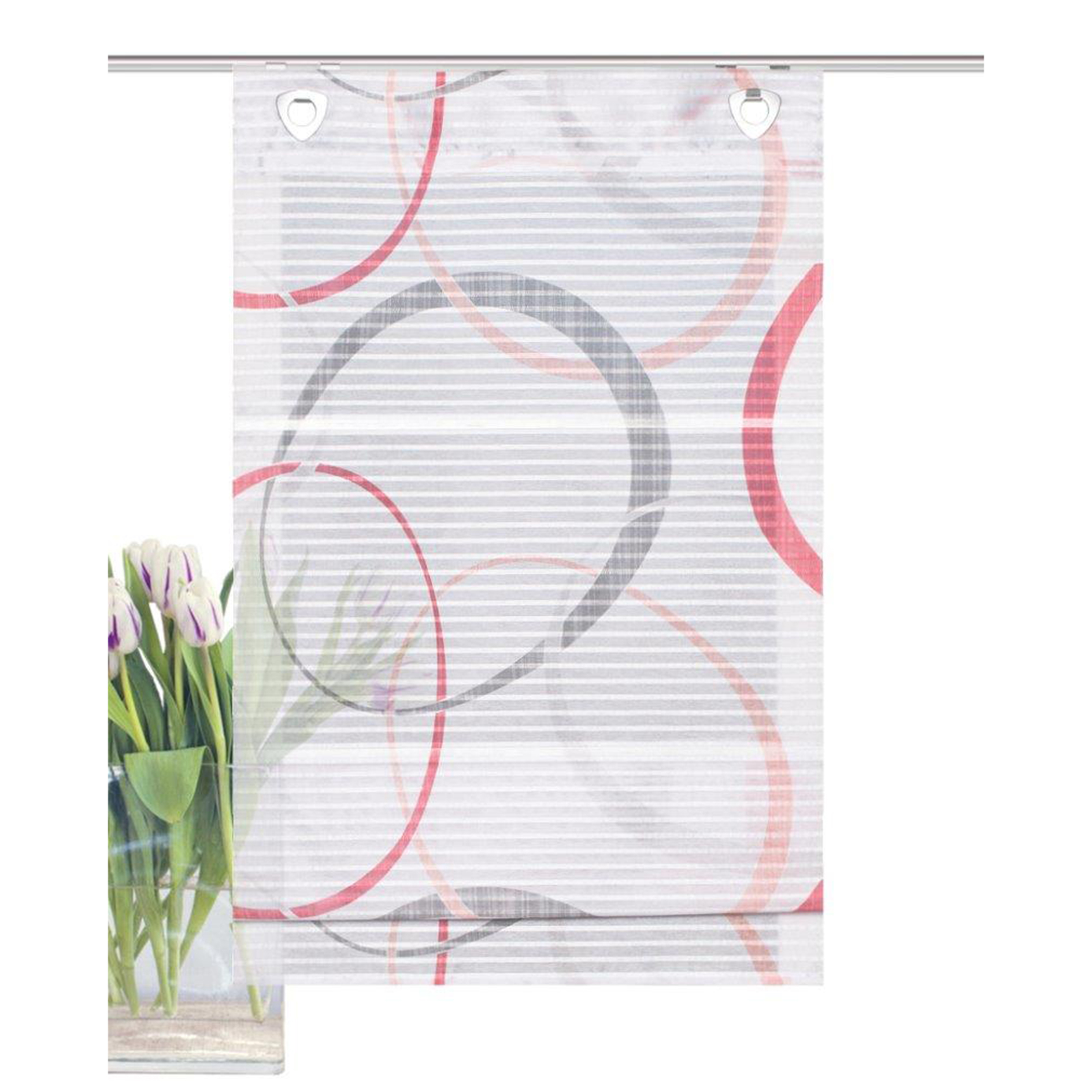 Magnetrollo VITUS - rot - 45x130 cm
