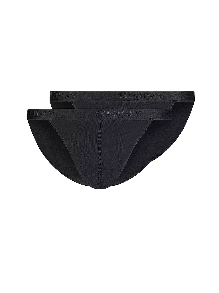 SKINY Slip - Tanga 2-er Pkg. black schwarz