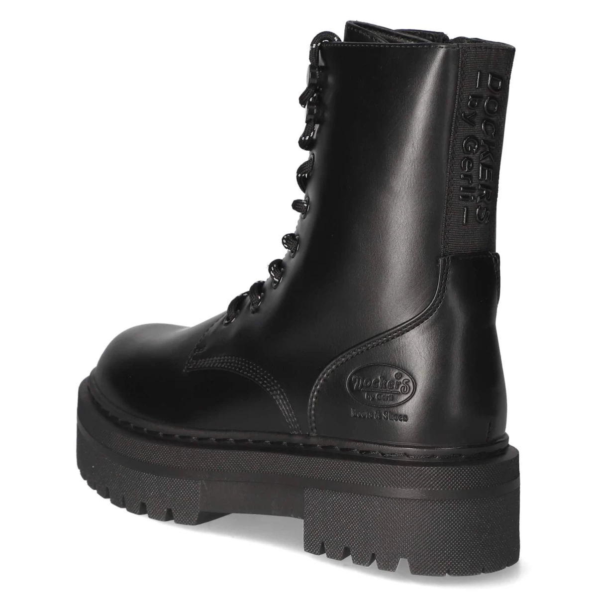 Dockers By GerliSchnürstiefeletten - allblack