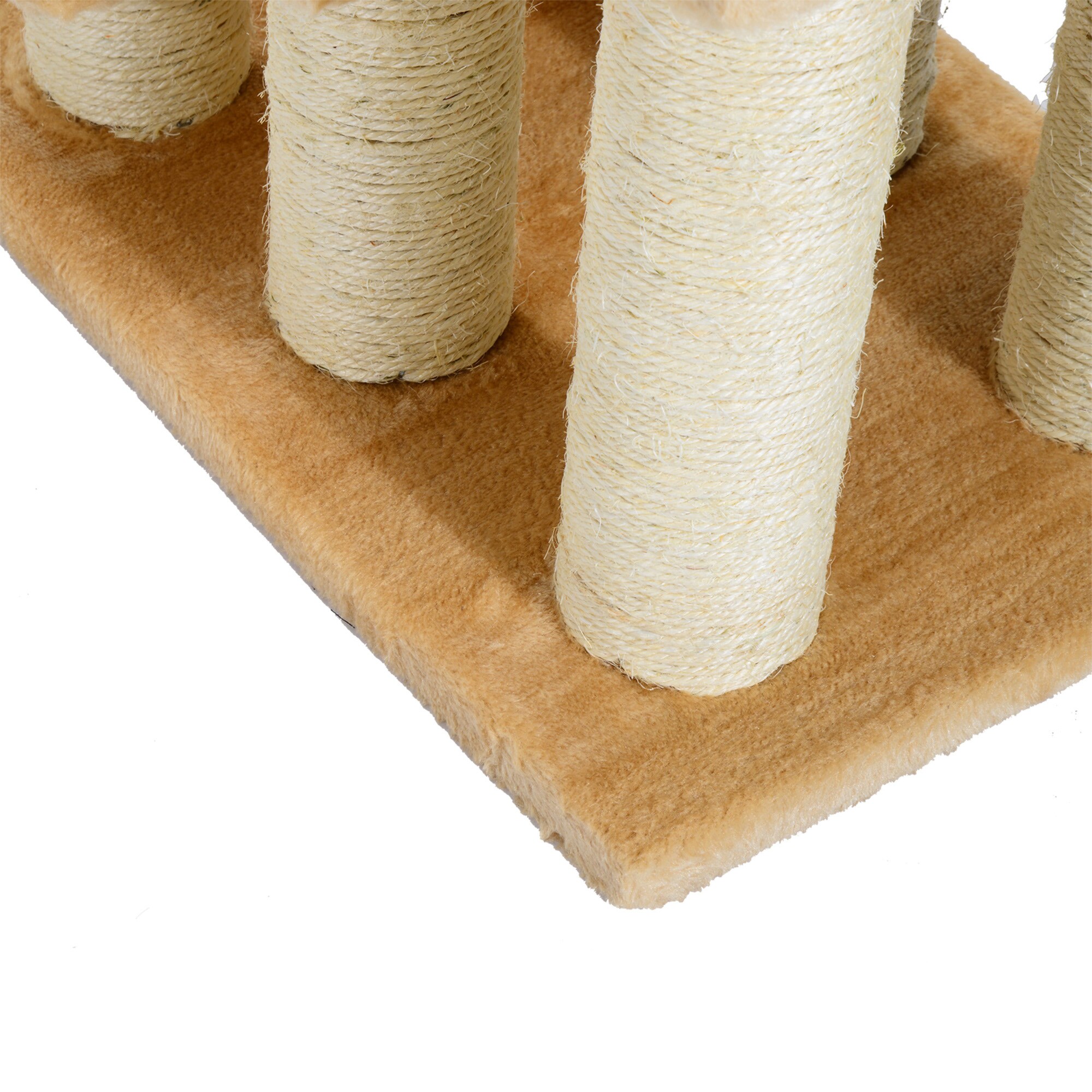 PawHut Katzenteppe mit 3 Stufen beige 45 x 35 x 34 cm (LxBxH)