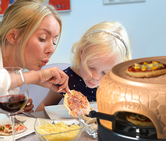Commaxx Pizzaofen, 6 Personen