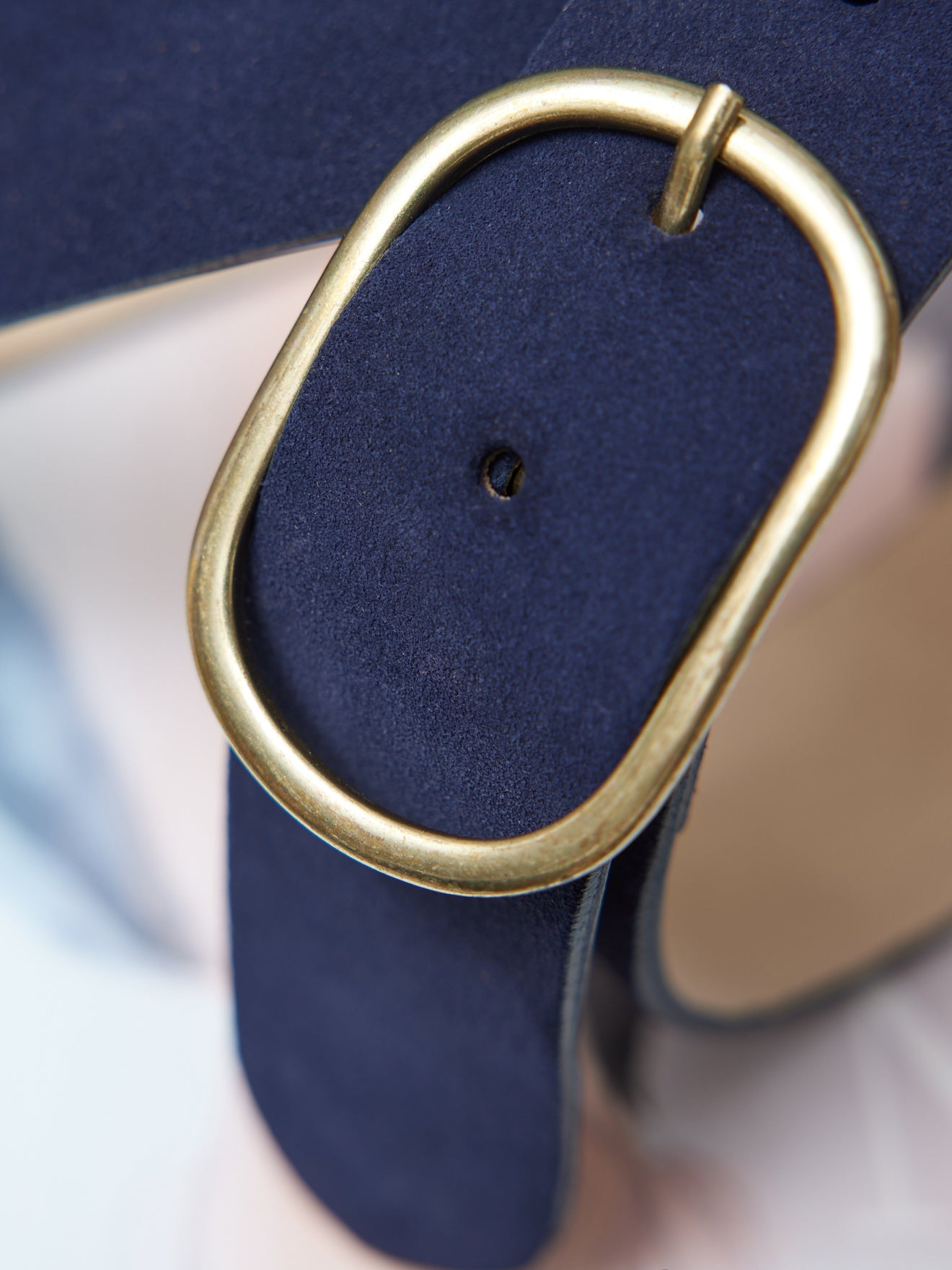 Ceinture cuir suédé femme