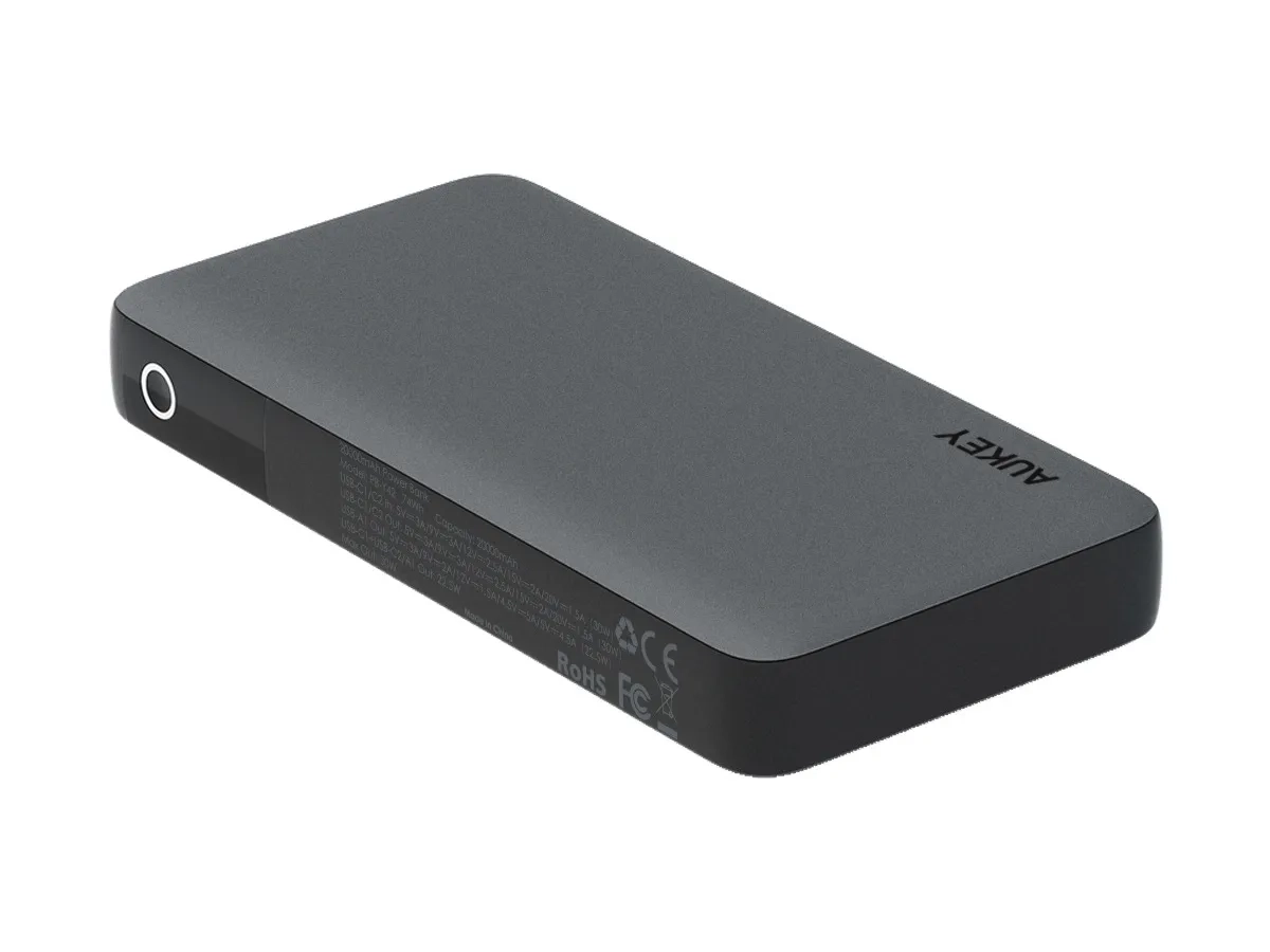 (30W) SprintX 20000mAh USB A / Dual USB C Powerbank Power Delivery Ladegerät mit LED Anzeige (PB-Y42) - Schwarz