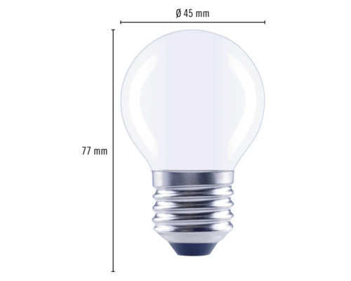 FLAIR LED druppellamp dimbaar G45 E27/6W(60W) 806 lm 2700 K warm wit mat