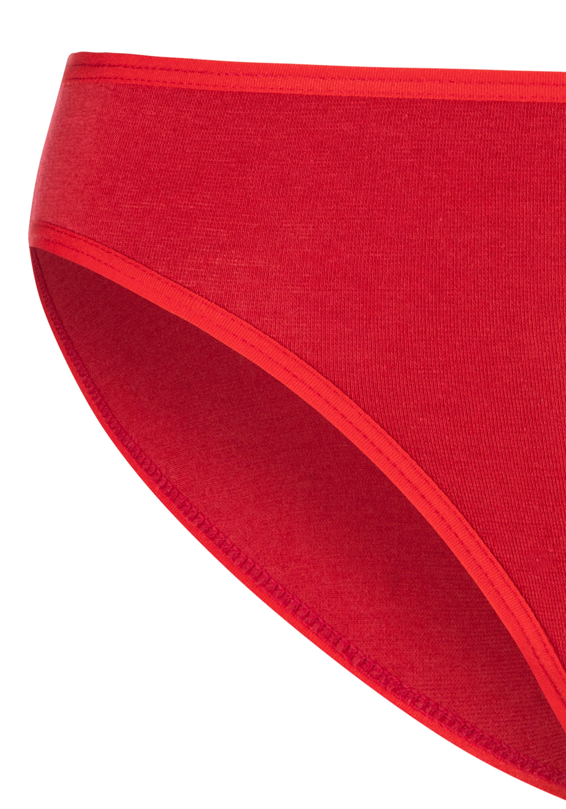 petite fleur Bikinislip in rot, schwarz, weiß, grau-meliert, navy