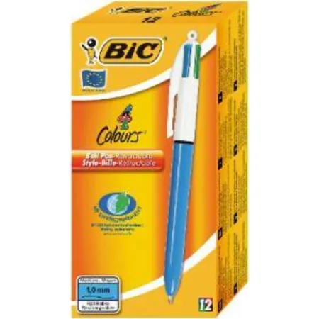 BIC 4-Farb-Druckkugelschreiber 0,4 mm rot/schwarz/blau/grün