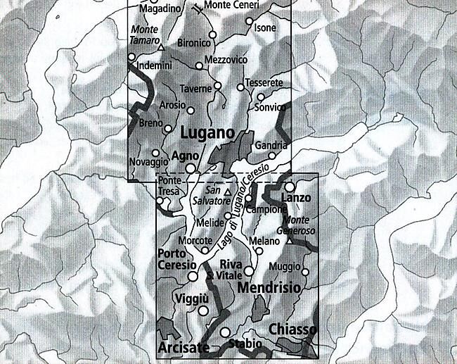 BUNDESAMT - 3328T LUGANO ECHELLE 1 33 000