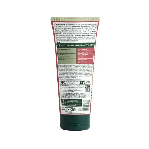 Máscara Herbatint Rebuild 3 em 1 Nutre e Protege Todos os Tipos de Cabelo 200 ml