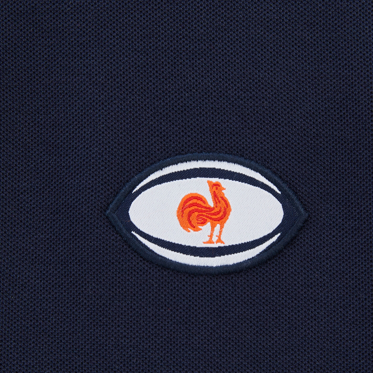 Polo manche courte licence France rugby Bleu foncé
