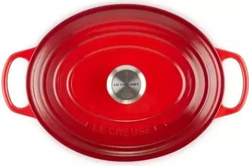 Le Creuset - Braadpan Signature - Ovaal - Kersenrood - Gietijzer