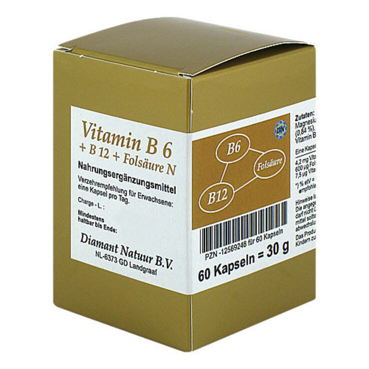 Vitamin B6 + B12 + Folsäure N Kapseln, 60 St