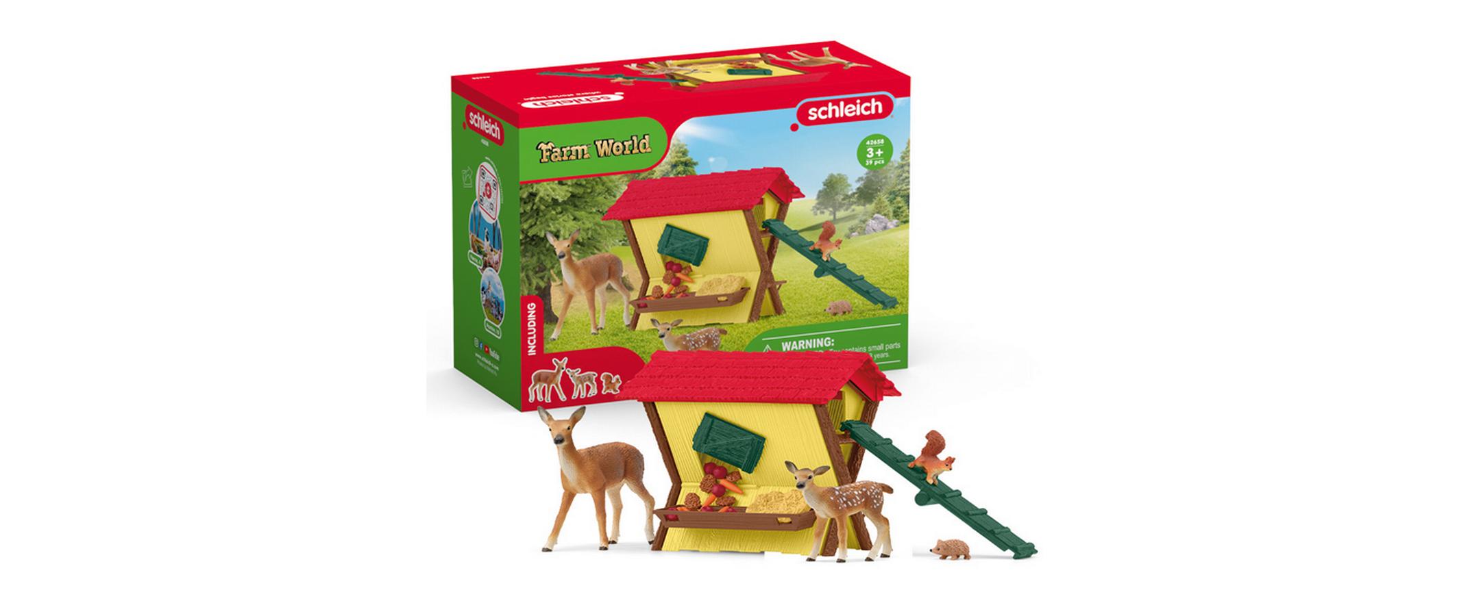 Spielfigurenset Farm World Fütterung der WaldtiereSpielset mit 39 Teilen