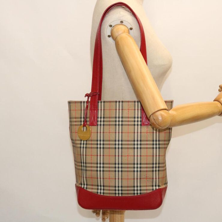 Burberry Vintage Burberry Shoulder Bag Red