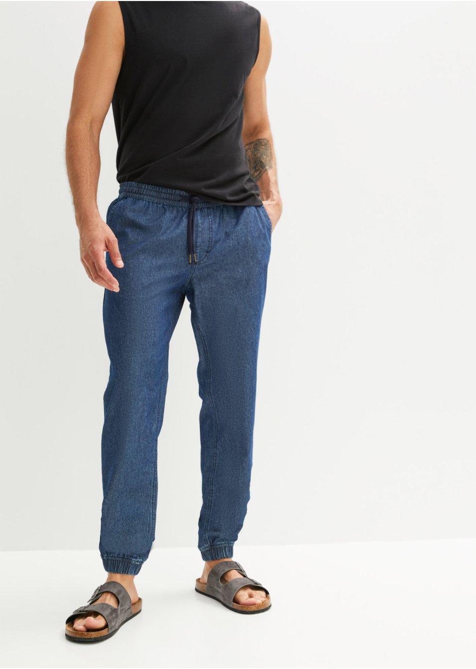 Jean taille extensible Regular Fit, Straight