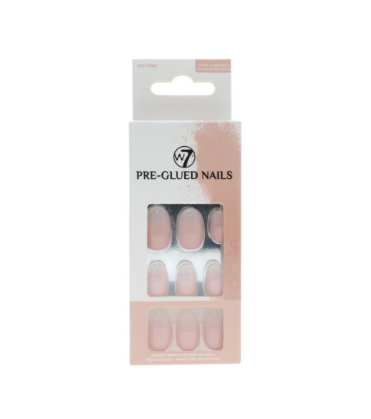 W7 - Unhas postiças Pre-Glued Nails - Just Pink