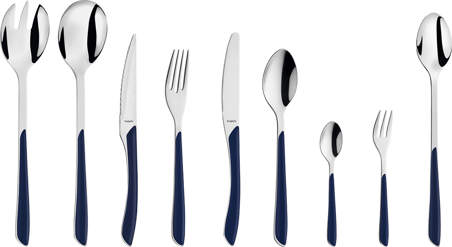 Kuppels Prisma Besteckset 44 teilig dunkelblau