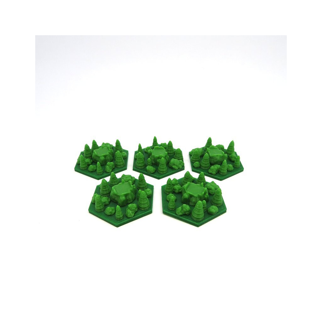 Set de Tuiles Forêt et Cité - Terraforming Mars