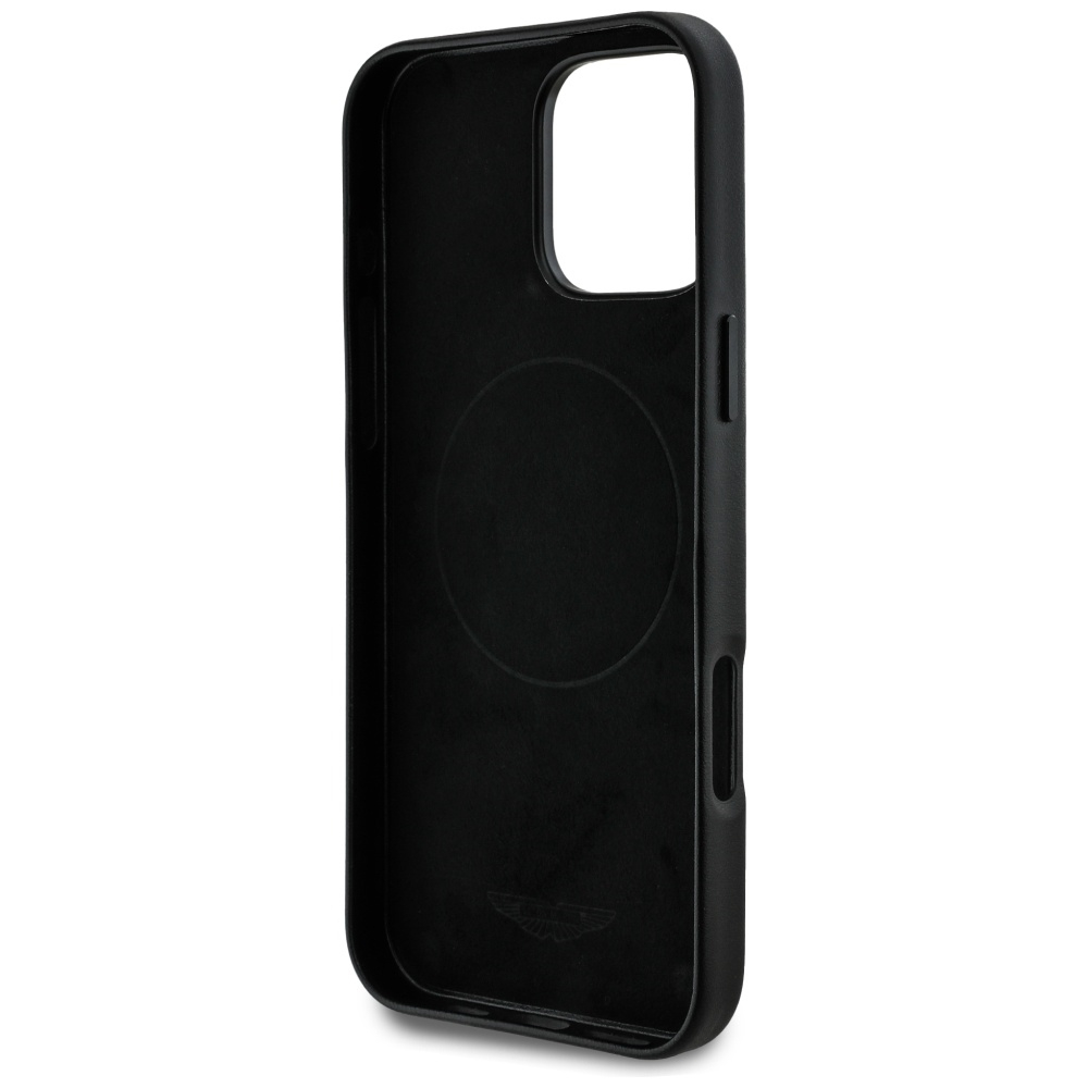 iPhone 16 Pro Max MagSafe Silikon Case Hülle HC FW Logo (ASHMP16XPLOK) - Schwarz