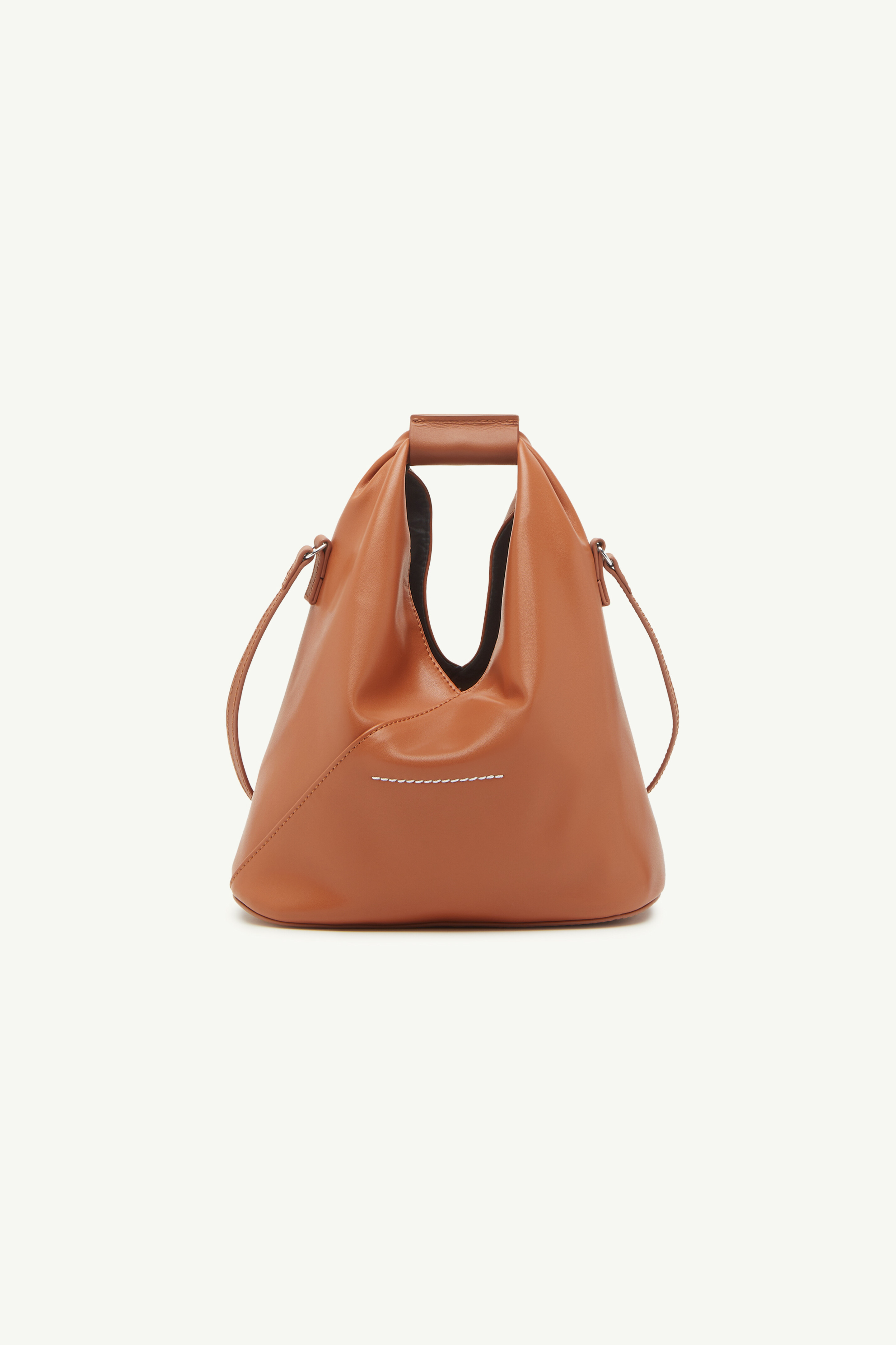 Sac à bandoulière Japanese classic camel pour femme | MM6 Brun Adobe