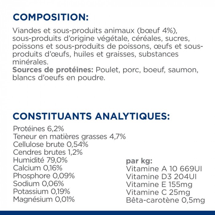 HILL'S Prescription Diet k/d Kidney Care en bouchées au Bœuf - Pâtée pour chat