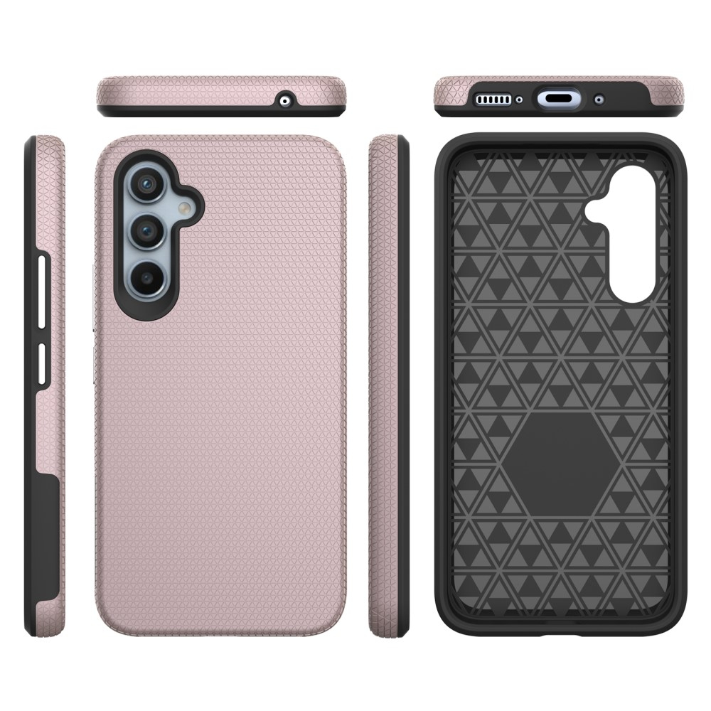 Samsung Galaxy A54 5G Hybrid Hardcase Hülle Grip Design - Roségold