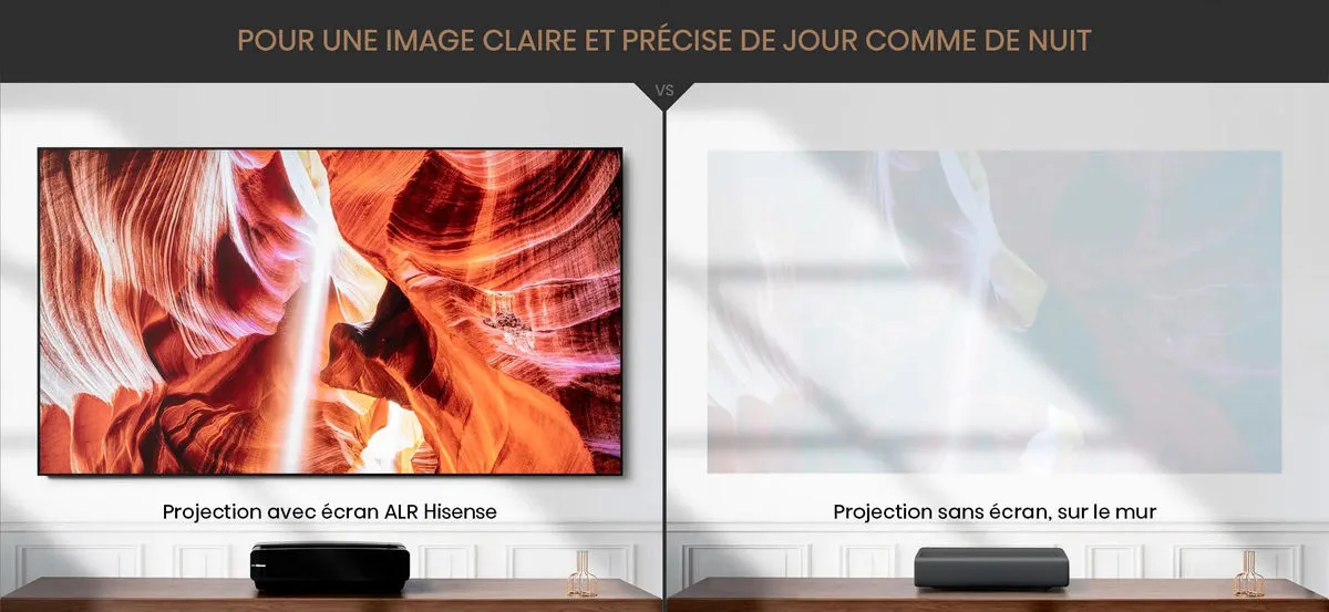 Hisense 120L9HA Laser TV Vidéoprojecteurs ultra courte focale