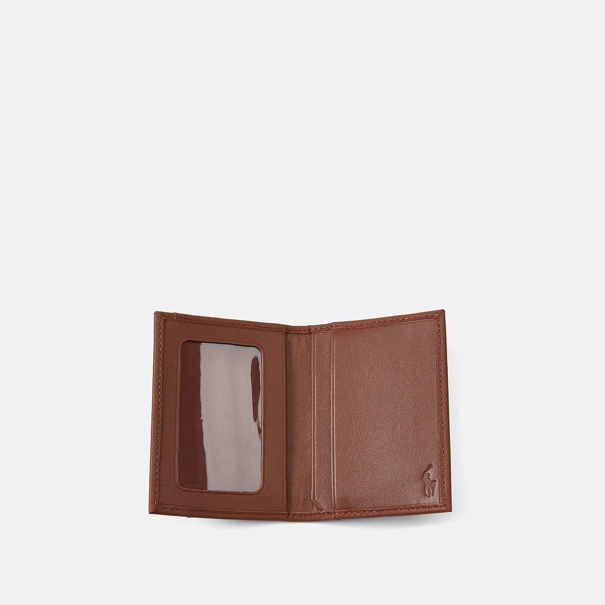 POLO RALPH LAUREN<br>Porta-cartões em couro liso