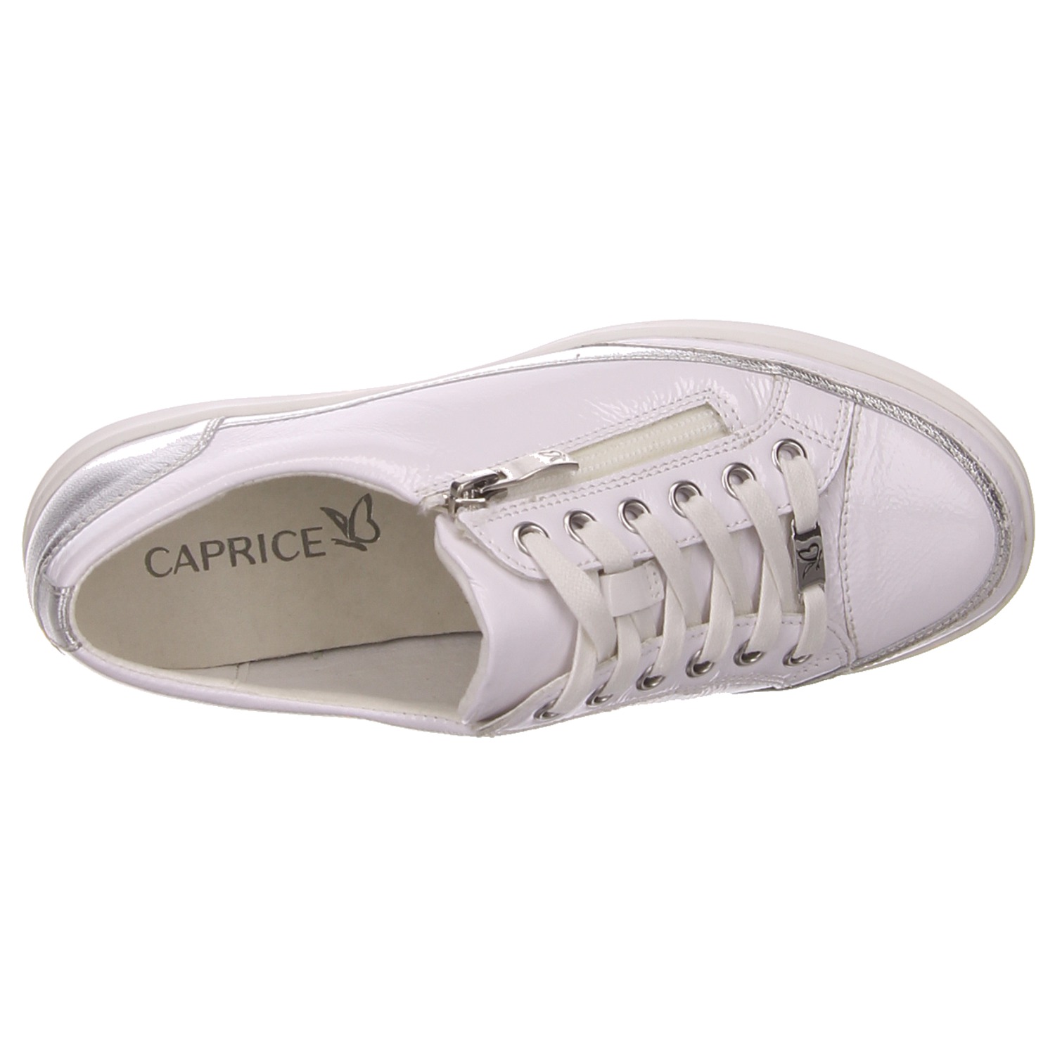 Caprice Schnürhalbschuh weiß weiss/weiss kombi