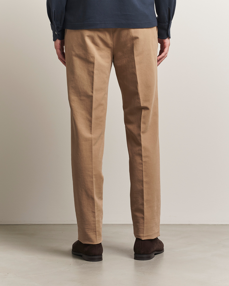 Incotex Regular Fit Cotton Stretch Chinos Beige