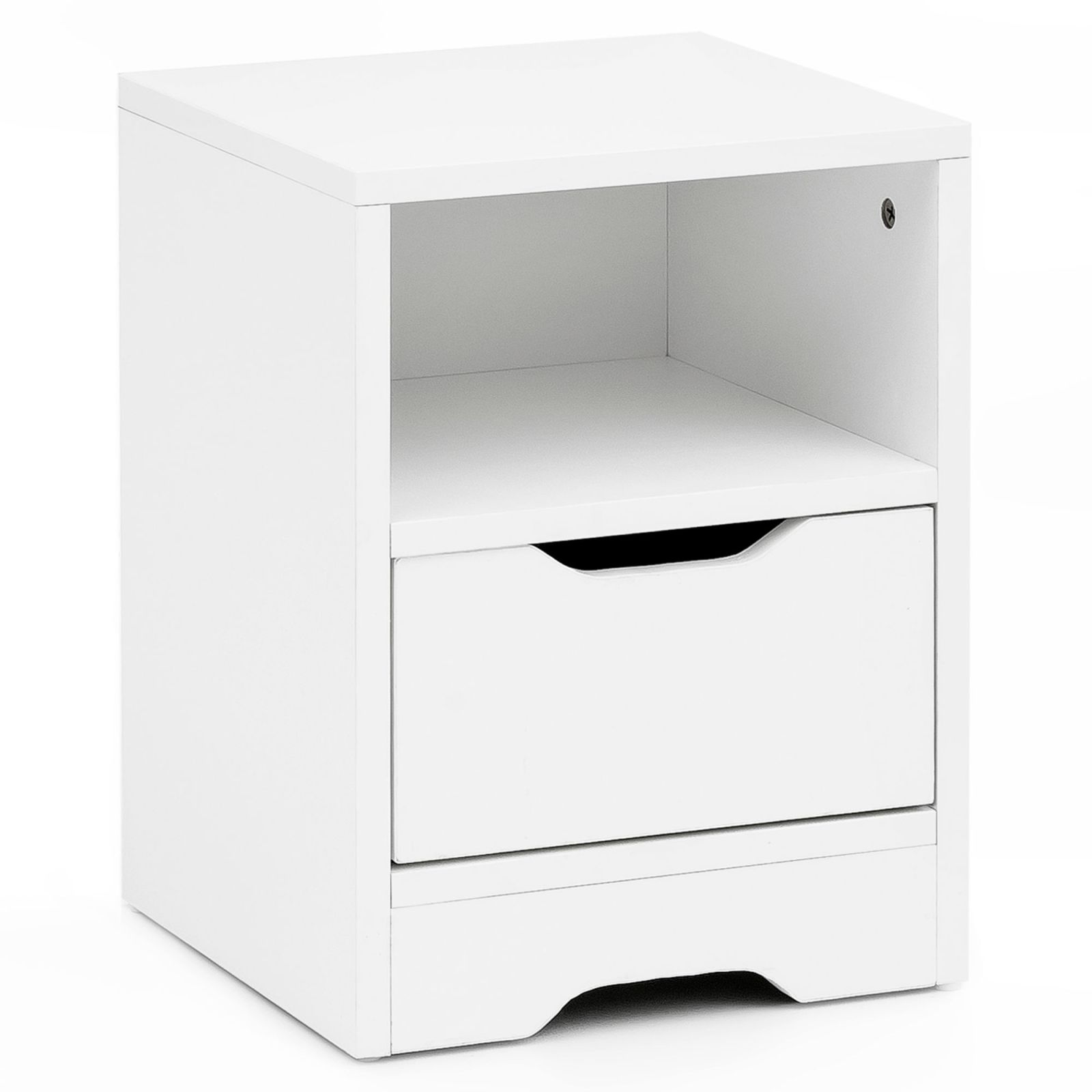 Nachtkonsole - weiß - 31 cm breit