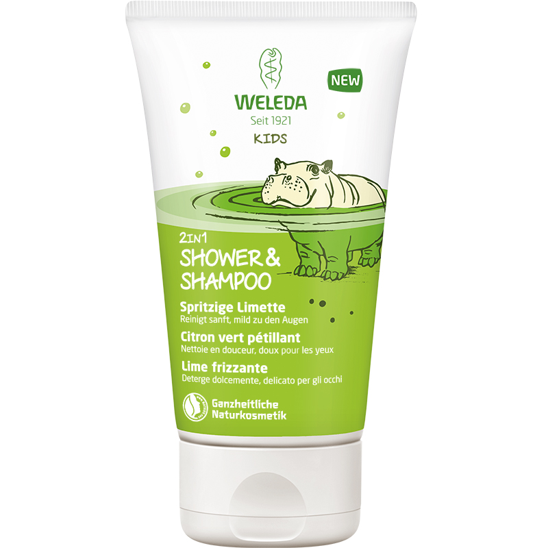 Weleda KIDS 2in1 Shower & Shampoo spritzige Limette Tb 150 ml