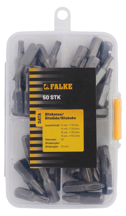 Falke bitsæske torx og PH2 - 50 stk.