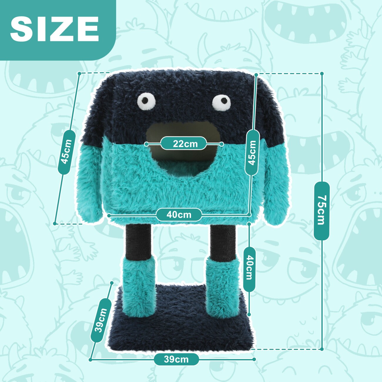 Pawz Road Monster 2-in-1 Katzenhaus