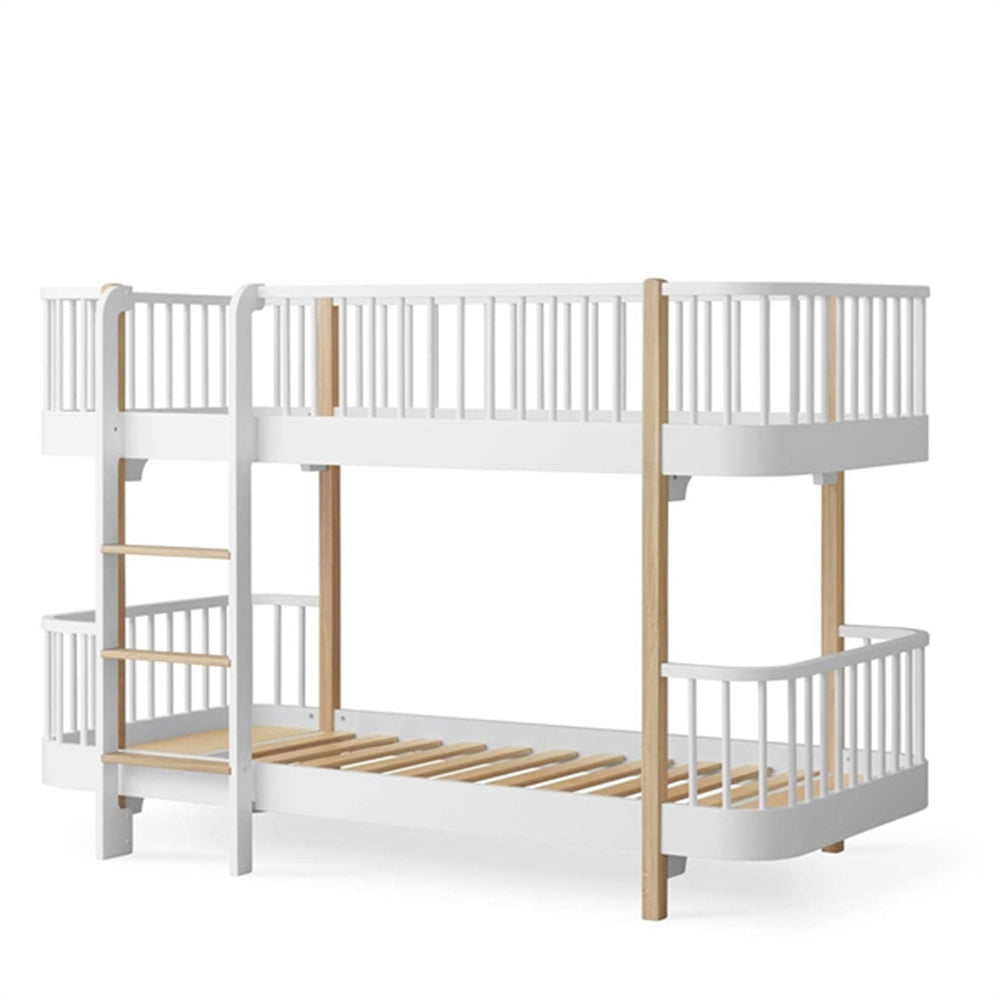 Køb Oliver Furniture Wood Halvhøj Køjeseng Hvid/Eg