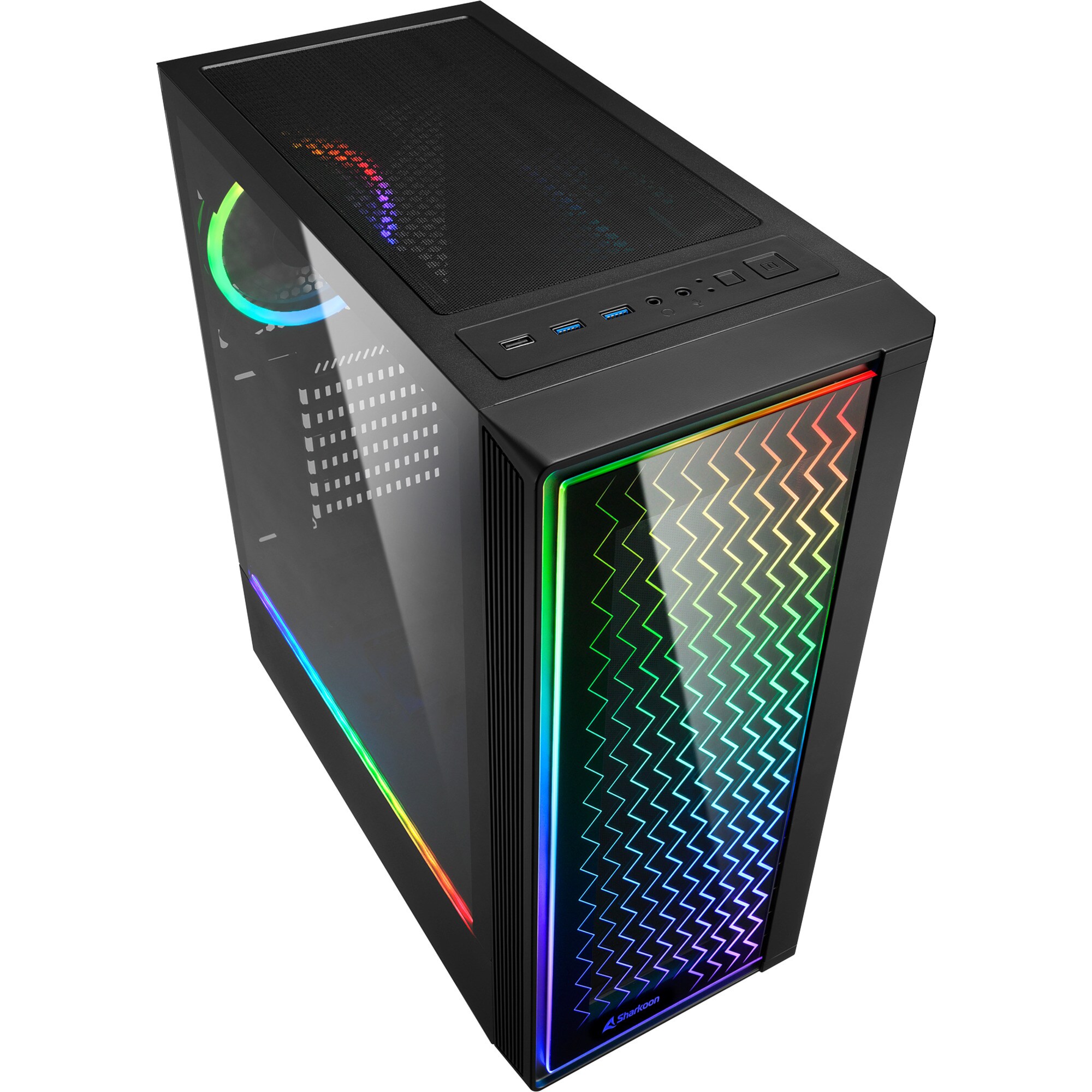 Sharkoon Tower-Gehäuse RGB LIT 200