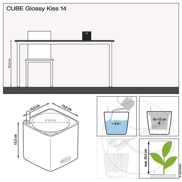 LECHUZA® CUBE Premium, All-in-One Set,