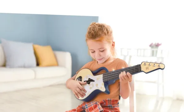 Hape Teach Yourself Electric Ukulele, Blue